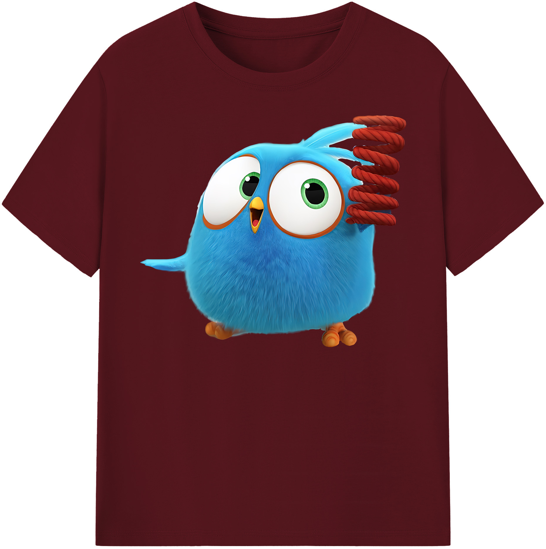 （画像用） Angry Birds アングリーバード 綿100％半袖Tシャツ（フロントプリント）